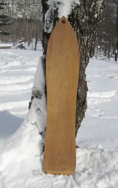 キハダ材の雪板