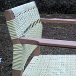 アームチェア：籐編み詳細／arm chair: detail in caning