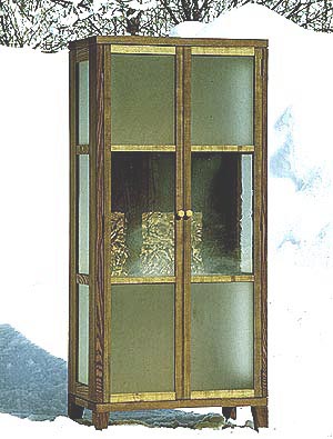 stained glass cabinet #9510