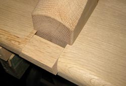 close the dovetail groove